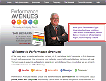 Tablet Screenshot of performanceavenues.com